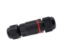 QASULER Connettore impermeabile a 3 pin IP68 a forma di I, 250 V, 16 A, con pressacavo, connettore impermeabile a connessione rapida connettore elettrico esterno