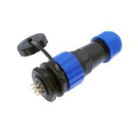 QASULER Connettore impermeabile dritto Sp20 a 2 pin, 3/4/5/6/7/8/9/10/12/14 pin, connettore for cavo industriale IP68 connettore elettrico esterno(6 Pin)