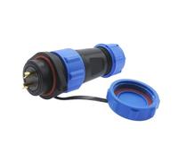 QASULER Connettore impermeabile flangiato Sp2110 Connettore for cavo di alimentazione IP68 a 2/3/4/5/7/9/12 pin, spina maschio e presa femmina connettore elettrico esterno(2 Pin)