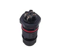 QASULER Connettore impermeabile IP68 a forma di I, 2, 3, 4, 5 pin, 250 V, 30 A, connettore passacavo, pannello di connessione rapida connettore elettrico esterno(Cn20 5pin Back Nut)