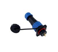 QASULER Connettore quadrato impermeabile Sp16 2/3/4/5/6/7/8/9 pin IP68 connettore for cavo di alimentazione spina maschio e presa femmina connettore elettrico esterno(Square 2p)