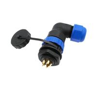 QASULER Connettori angolari Sp20 Connettore impermeabile 2/3/4/5/6/7/8/9/10/12/14 pin Connettore for cavo IP68 Gomito a 90 gradi connettore elettrico esterno(10 Pin)
