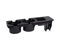 QASULER Console centrale for auto Portabicchieri Portabottiglie for bevande Vassoio for monete, for BMW, Serie 3 E46 318I 320I 1998-2006 51168217953 Portabicchieri nella console centrale(Black 1 Set)