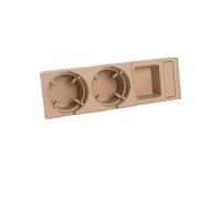 QASULER Console centrale for auto Portabicchieri Portabottiglie for bevande Vassoio for monete, for BMW, Serie 3 E46 323i 318I 320I 98-06 51168217953 Portabicchieri nella console centrale(Beige)