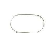QASULER Copertura decorativa del telaio portabicchieri dell'acqua cambio della console in acciaio inossidabile, for adesivi interni, A3 8V 2013-2019 Modanatura per bocchette di ventilazione auto