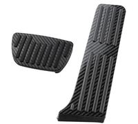 QASULER Copri pedale for auto, for Toyota, for RAV4, RAV 4 XA50 2019-2022 Accessori Pedali in fibra di carbonio Acceleratore Poggiapiedi del freno Set di copri pedali per auto(BLACK AT without rest)
