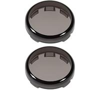 QASULER Copriobiettivo for indicatori di direzione anteriori e posteriori fumé da 2 pollici, compatibili con Harley, Davidson, Sportster, Softail, Road King, Road Glide, Street Glide, Electra Glide 19