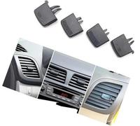 QASULER Cruscotto Air Vent Kit di riparazione Presa Tab Clip Grille for auto, for Hyundai, for VERNA for SOLARIS 2010-2016 Clip per bocchetta di ventilazione(BLACK Set of 4)