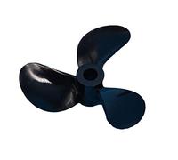 QASULER D28mm / 32mm Pagaia a Tre Pale 3 Pale Elica for Barca in Nylon Vite inversa positiva Albero dell'elica da 3 mm ad Alta Resistenza Elica per Motore di Barca(PositiveD28mmFor3mm)