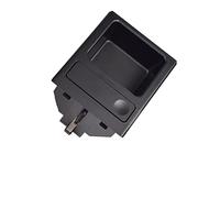 QASULER Doppio foro Car Styling Console centrale anteriore Scatola portamonete + portabicchieri, for BMW, Serie E46 1999-2006 51168217953 Portabicchieri nella console centrale(Black Storage Box)