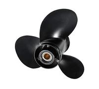 QASULER Elica fuoribordo for Barche 101/4 X 11 3 Pale 58100-96420-019 Alluminio, for Suzuki, 20-30HP Nero 10 Denti scanalati R Rotazione 3 Bla Elica per Motore di Barca