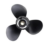 QASULER Elica fuoribordo for Barche 11 1/2 X 10, for Suzuki, 35-65HP 58100-95212-019 Elica Marina Nera in Lega di Alluminio 13 Denti scanalati Elica per Motore di Barca