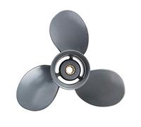 QASULER Elica fuoribordo for Barche Marine 9 1/4 X 10 for Motore 15-20HP Lega di Alluminio 3 Pale Grigio Elica per Barche