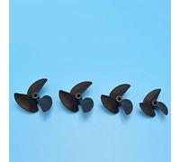 QASULER Elica in Nylon da 4,8 mm Elica a 3 Pale Elica ad Alta Resistenza da 4,76 mm Albero da 4,76 mm for Barca RC for Cani Elica per Motore di Barca(D52mm)