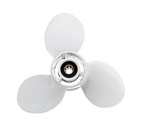 QASULER Elica Rotante for Motore fuoribordo a 3 Pale 683-45941-00-El 9 1/4 X 12, for,9-15 HP Alluminio 8 Denti scanalati Elica per Barche