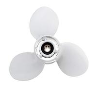 QASULER Elica Rotante for Motore fuoribordo a 3 Pale 683-45941-00-El 9 1/4 X 12, for, 9,9-15 HP Alluminio 8 Denti scanalati Elica per Motore di Barca
