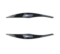 QASULER Fari for auto Sopracciglia Palpebre Copertura Ciglia Adesivi for luci testa, for, for Serie 3 E90 E91 320I 330I 2005-2012 Adesivo per fari(Carbon fiber)