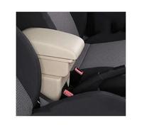 QASULER For Citroen, C3 C4 Box bracciolo Console centrale Scatola portaoggetti centrale Accessori portabicchieri Accessori for auto di ricarica USB Bracciolo per auto(BLACK B Style Beige 3usb)