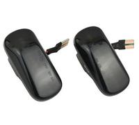 QASULER for CRV, Accord, Civic, Jazz, Fit Stream Integra DC5 Ricambi Auto Lampada di Posizione Laterale LED dinamico Indicatore di direzione per Auto(Black Dynamic Smoked)