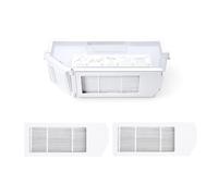 QASULER For Ecovacs DEEBOT X1 T10 Omni Scatola for la polvere Filtro HEPA Raccolta dello sporco Robot Aspirapolvere Pezzi di ricambio Pattumiera Pattumiera per aspirapolvere(Dustbin add 3Filters)