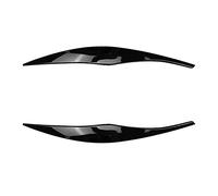 QASULER For, for Serie 3 E90 E91 320I 330I 2005-2012 Copertura faro anteriore Striscia guarnita Copertura sopracciglio Adesivo decorativo Nero lucido Adesivo per fari