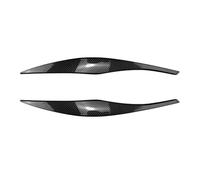 QASULER for, for Serie 3 E90 E91 320I 330I 2005-2012 Faro anteriore Guarnizione Striscia Sopracciglio Copertura Trim Adesivo Adesivo per fari(Carbon Fiber Pattern)