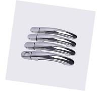 QASULER , for Golf, 5 MK5, for Golf, V Rabbit 1K 2004-2009 Copri maniglia cromata lucida for auto Accessori Adesivi for lo styling rivestimento della maniglia esterna della porta(BLACK Model 3)