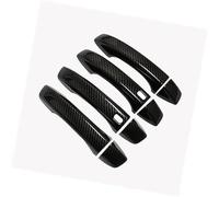 QASULER , for MG, ZS 2017 2018 2019 2020 2021 2022 Copertura for maniglie delle portiere for auto cromate in fibra di carbonio rivestimento della maniglia esterna della porta(BLACK Carbon 2 Buttons)