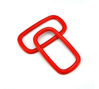 QASULER For MINI, accessori Cooper, for Countryman F60, for F60, for adesivo for copertura uscita aria cruscotto auto Cooper F60 Decorazione per bocchette di aerazione dell'auto(Rot)