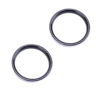 QASULER For MINI, Cooper F56 Accessori Aria Condizionata Presa D'aria Telaio Adesivo Copertura Trim, for MINI, F55 F56 F57 Car Styling Decorazione Modanatura per bocchette di ventilazione auto(2PCS in