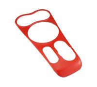 QASULER For MINI, Countryman F60 Adesivo antigraffio, Copertura del pannello del cambio della console centrale F60, Accessori for auto Cooper F60 Decorazione per bocchette di aerazione dell'auto(Rot)