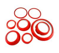 QASULER For MINI, Countryman R60 Car Styling Decorazione Interna Adesivo Copertura, Cooper R60 Accessori, R60 Decorazione per bocchette di aerazione dell'auto(R60 Red)