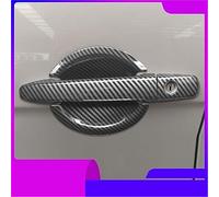 QASULER , for Mitsubishi, Outlander Lancer ASX 2008-2020 ABS cromato in fibra di carbonio copertura della maniglia della portiera dell'auto rivestimento della maniglia esterna della porta(BLACK Bowl)
