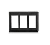 QASULER For pannello interruttore a bilanciere for barca, auto, di supporto, assemblaggio, alloggiamento a for, impermeabile, nero Pannello interruttori marini(Blue)