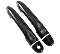 QASULER , for Renault, Megane 3 MK3 III 2008 2009 2010 2011 2012 2013 2014 2016 Copri maniglia for portiera auto nero lucido rivestimento della maniglia esterna della porta(BLACK 2dr 1 Key No Button)