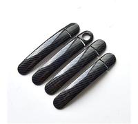 QASULER For Seat, Leon MK1 1M 1999 2000 2001 2002 2003 2004 Coprimaniglie for portiere in fibra di carbonio cromate for auto, accessori for auto, adesivi for lo styling copri maniglia portiera auto(BL
