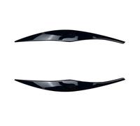 QASULER For Serie 3 E90 E91 320I 330I 2005-2012, striscia di guarnizione for faro anteriore, adesivo for sopracciglia, nero lucido Adesivo per fari(Schwarz)