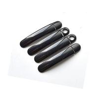 QASULER , for VW, for Bora, A4 MK4 1999~2006 Copri maniglia for portiera for auto in fibra di carbonio cromata rivestimento della maniglia esterna della porta(BLACK Model 2)