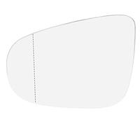 QASULER for VW, for Golf, for GTI 6 MK6 2009-2012 Auto Sinistra Destra Retrovisore laterale Parte esterna riscaldata Porta grandangolare Vetro di ricambio per specchietto laterale auto(BLACK Left)