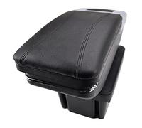 QASULER For VW, Golf, Mk7 2013-2017 Console centrale Bracciolo Scatola portaoggetti Bracciolo Girevole Interni Accessori auto Parti Bracciolo per auto(BLACK Black Thread)