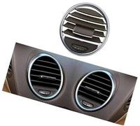 QASULER For, W164 M 164 ML GL Classe 300 350 400 450 2005-2012 Cruscotto Centrale Sinistra Destra A/C Griglia di Sfiato Aria Pannello di Uscita Bocchetta di ventilazione per auto(Brown L or R 1pc)