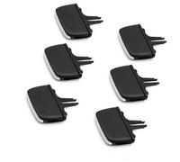 QASULER For, XC90 V90 S90 Auto Aria Condizionata Vent Clip di Riparazione Kit Anteriore Posteriore AC Griglia Sfiato Uscita Tab Cursore Clip per bocchetta di ventilazione(BLACK Onecolor)