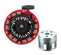 QASULER Inizio a Strappo for Gruppo Tazza avviamento a Strappo Rosso GX120 GX160 GX200 Motore 28400-ZE1-003ZF 28400-ZH8-013YA Avviamento a Strappo