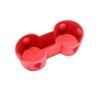 QASULER Inserto portabicchieri in morbida gomma siliconica, for Tesla, modello 3 Accessori for auto multifunzionali pratici e convenienti Portabicchieri nella console centrale(Rot)