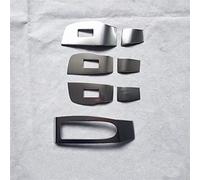QASULER Interni Auto Finestra Motore Maniglia Della Porta Bracciolo Copertura Trim, for Mazda, Cx30 Cx-30 Cx 30 2019 2020 Metallo Decorazione per bocchette di aerazione dell'auto(YS)