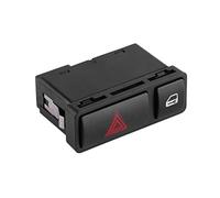 QASULER Interruttore di blocco porta luci emergenza, lampeggiante con chiusura centralizzata, for Serie 3 E46 E53 E85 325 X5 61318368920 ABS Interruttore di segnalazione pericolo