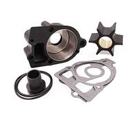QASULER Kit di riparazione girante pompa acqua Guarnizioni piastre antiusura O-ring Gomma metallo, for Mercruiser Alpha 1 Mariner 46-96148T8 Kit di riparazione della girante della pompa dell'acqua