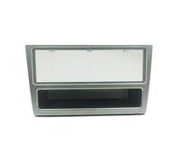 QASULER Kit finiture 1 Din for autoradio Ame Fascia for il periodo 2005-2009, for Opel, Agila, for Astra, Meriva Ignum Tigra Pannello cruscotto Lettore DVD Cornice per pannello autoradio(Silver)