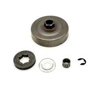 QASULER Kit pignone tamburo frizione in acciaio temprato for motosega MS170 MS180 017 018 Modulo frizione per utensili da giardino