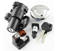 QASULER Kit set di chiavi for serratura sedile tappo serbatoio carburante interruttore di accensione moto for accessori moto CB400SS Interruttore di accensione per motocicletta